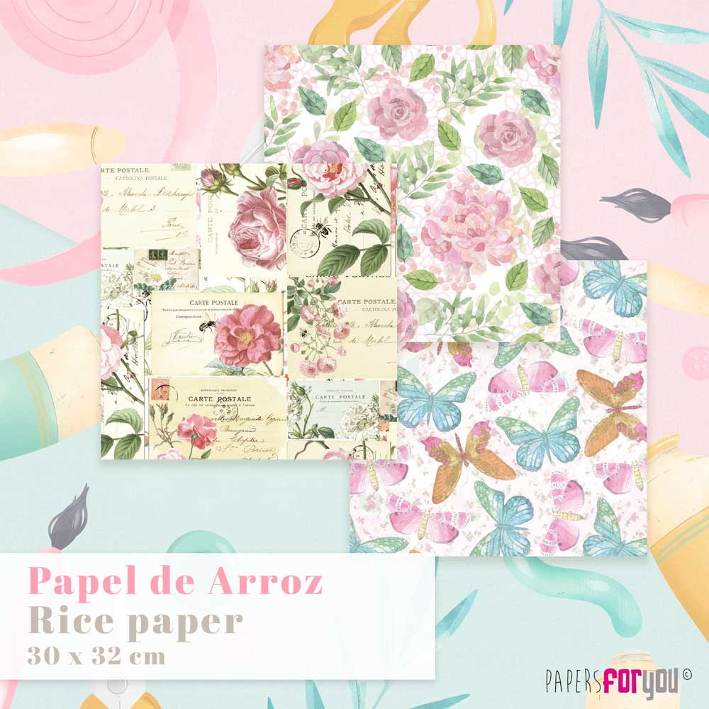 PAPEL ARROZ SCRAP 30x32